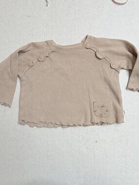 Easy Peasy Baby 18 Months Long Sleeves Ruffle Top Sleeveless Growing Day by Day